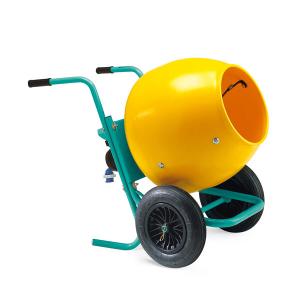 Imer Wheelman 5 CF Electric Poly Drum Wheelbarrow Mixer